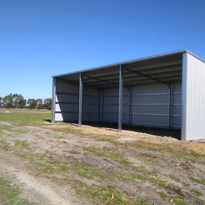 7.5m x 15m x 4.5m Skillion Hay Shed Coolup