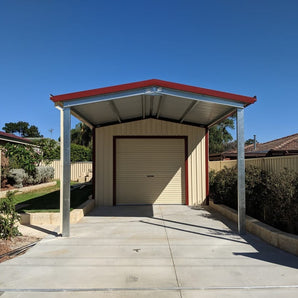 11.5m x 4.1m x 2.4m Garaport Shed Byford